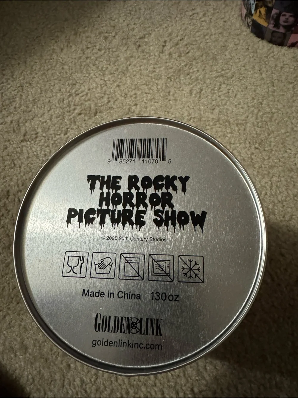 Rocky Horror Picture Show Popcorn Tin 50th Anniversary